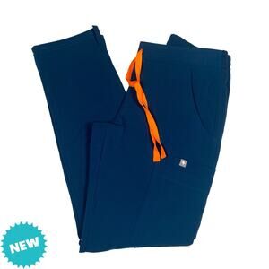 Figs Scrub Pants Women's XXS Petite Yola Skinny NWT Medical Blue